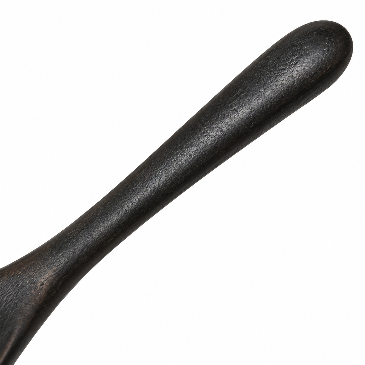 Durable wooden spoon for stirring and mixing.