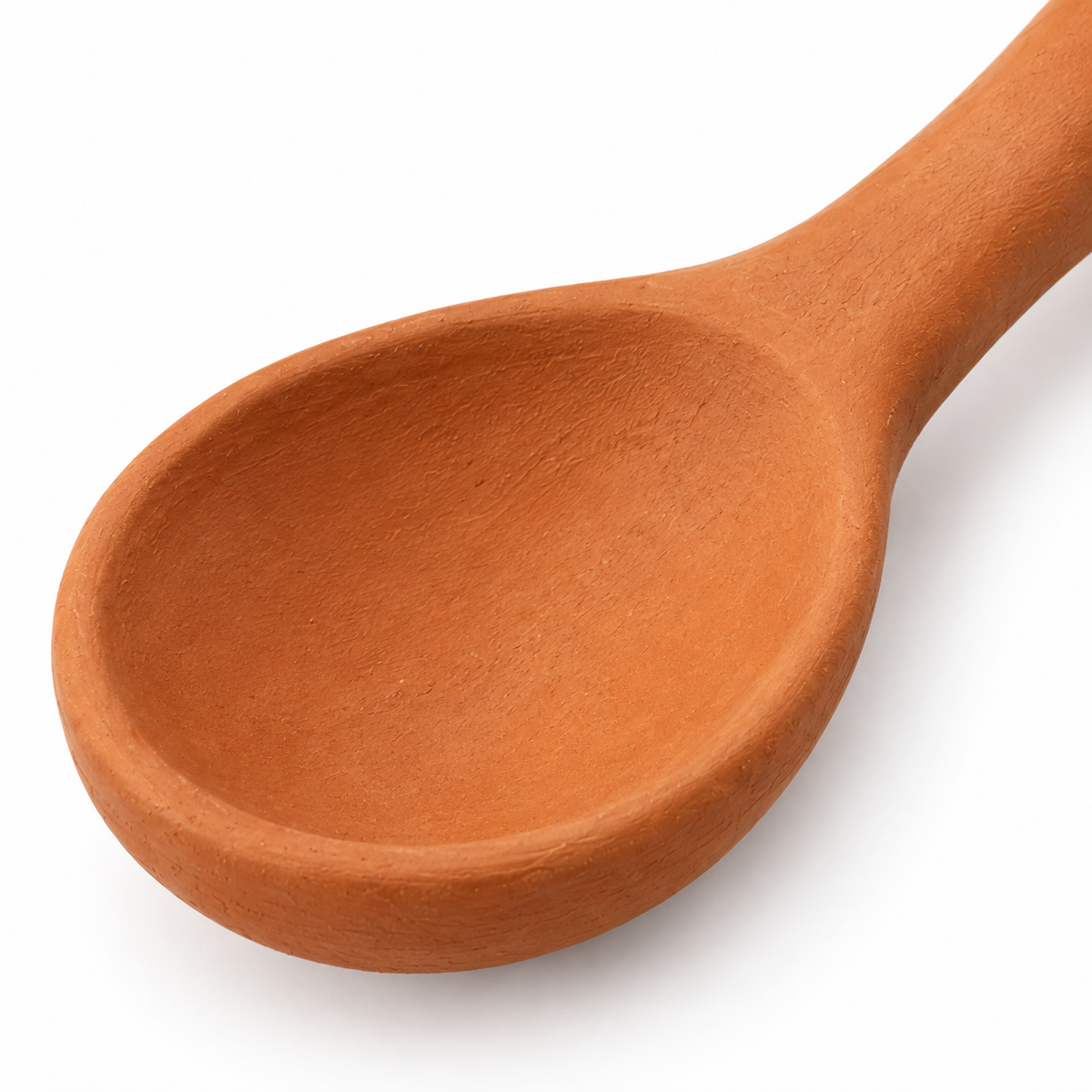Eco-friendly terracotta spoon for kitchen use