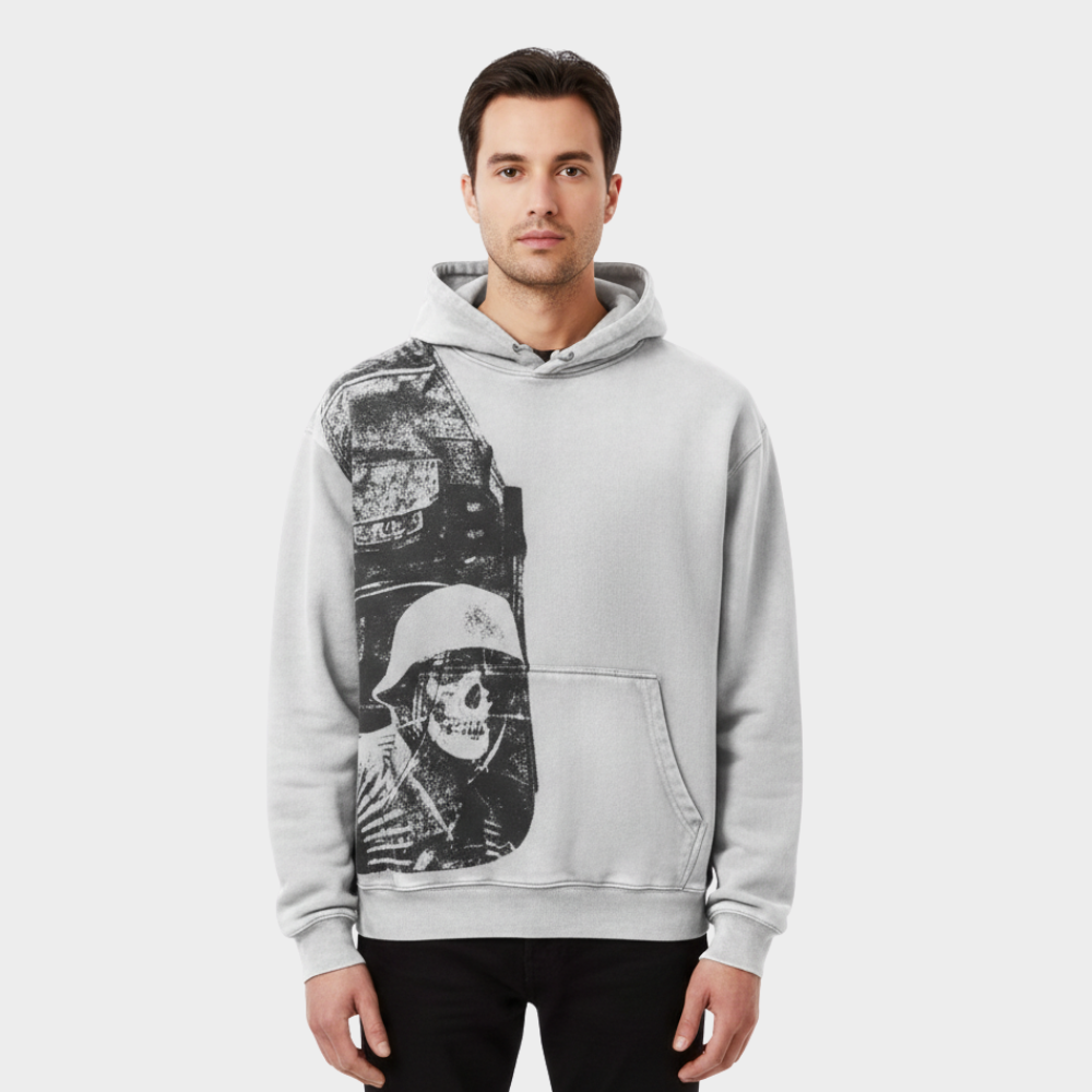 Street Style Hip Hop Graphic Hooded Sweatshirt