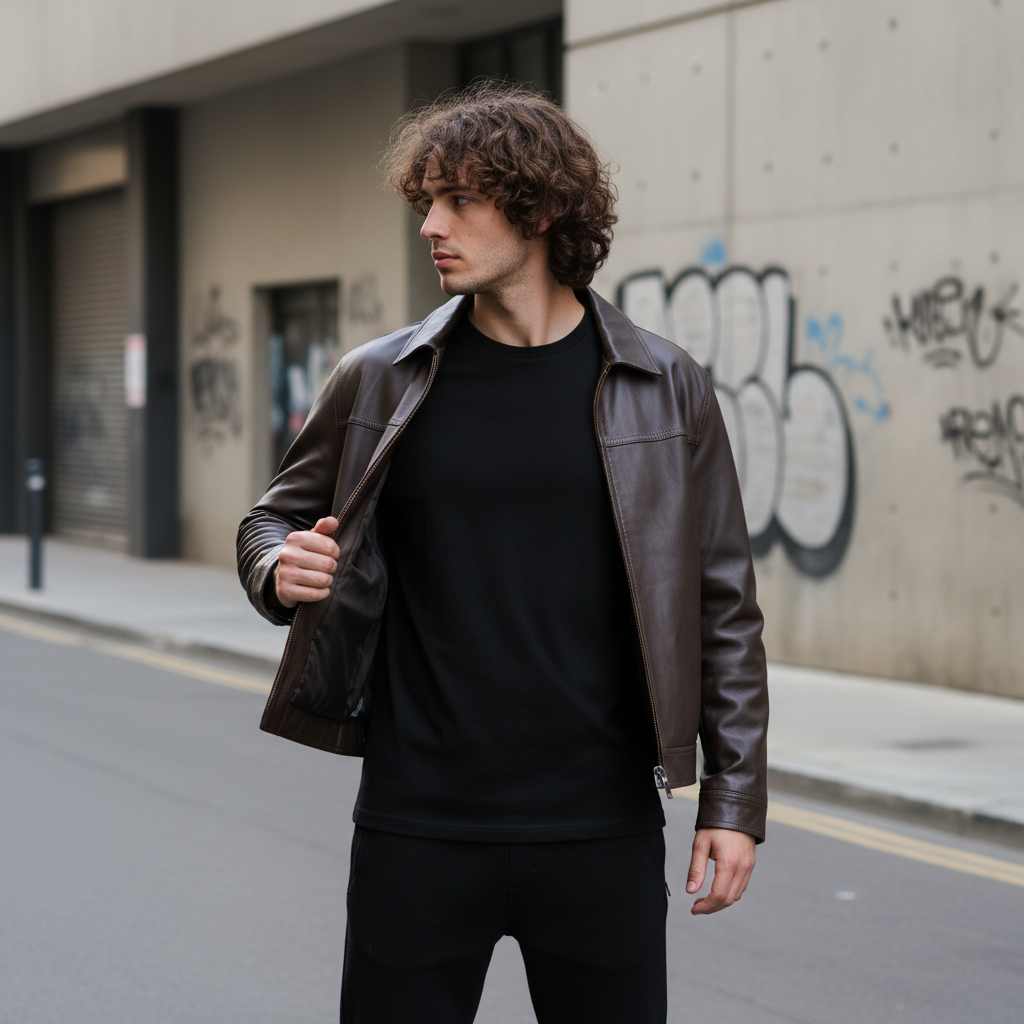 Men’s Waterproof Vintage Zip-Up Jacket