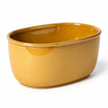 Vensioshop Golden Honey Ceramic Planter — side profile showing silhouette and glossy texture