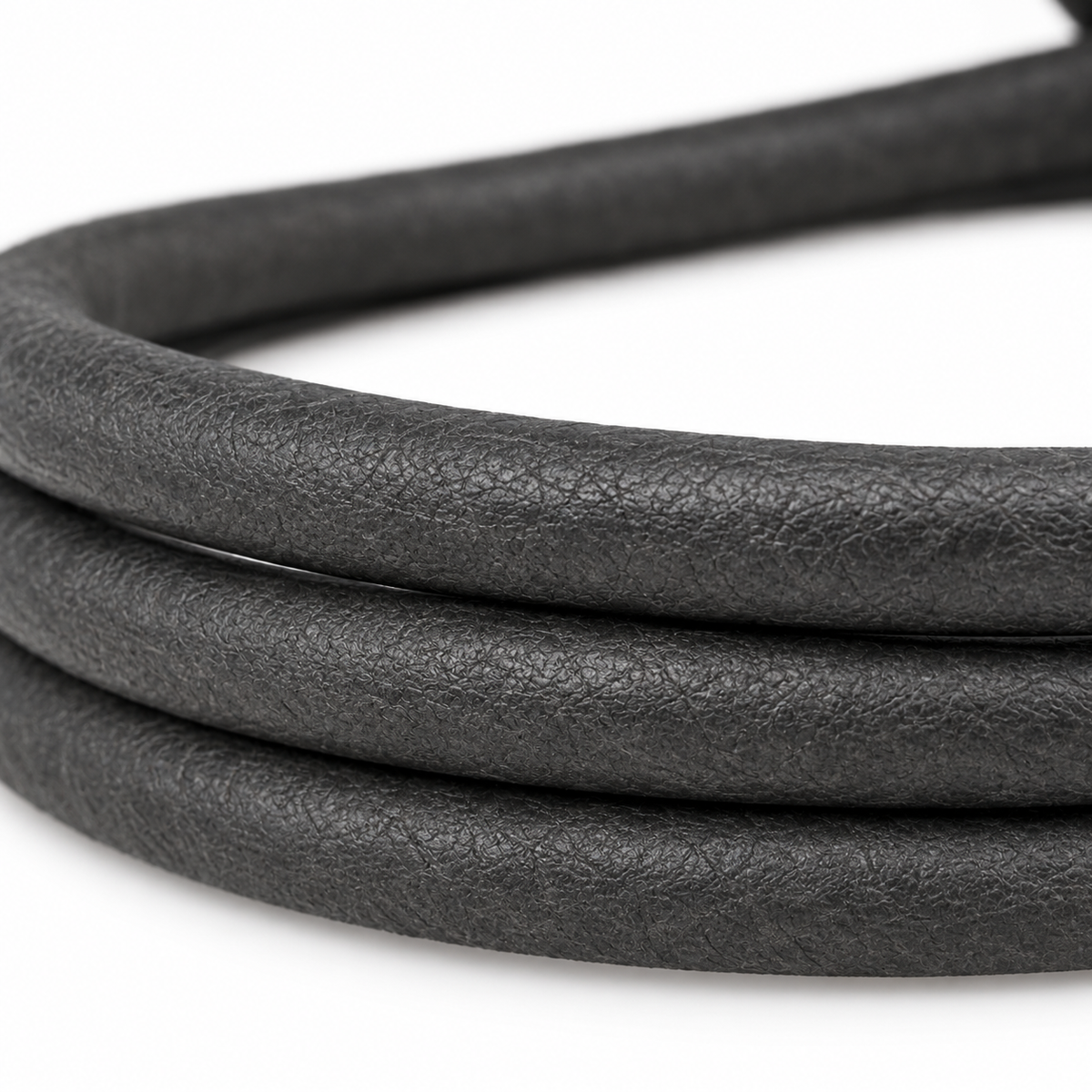 Versatile black bracelet for various occasions.