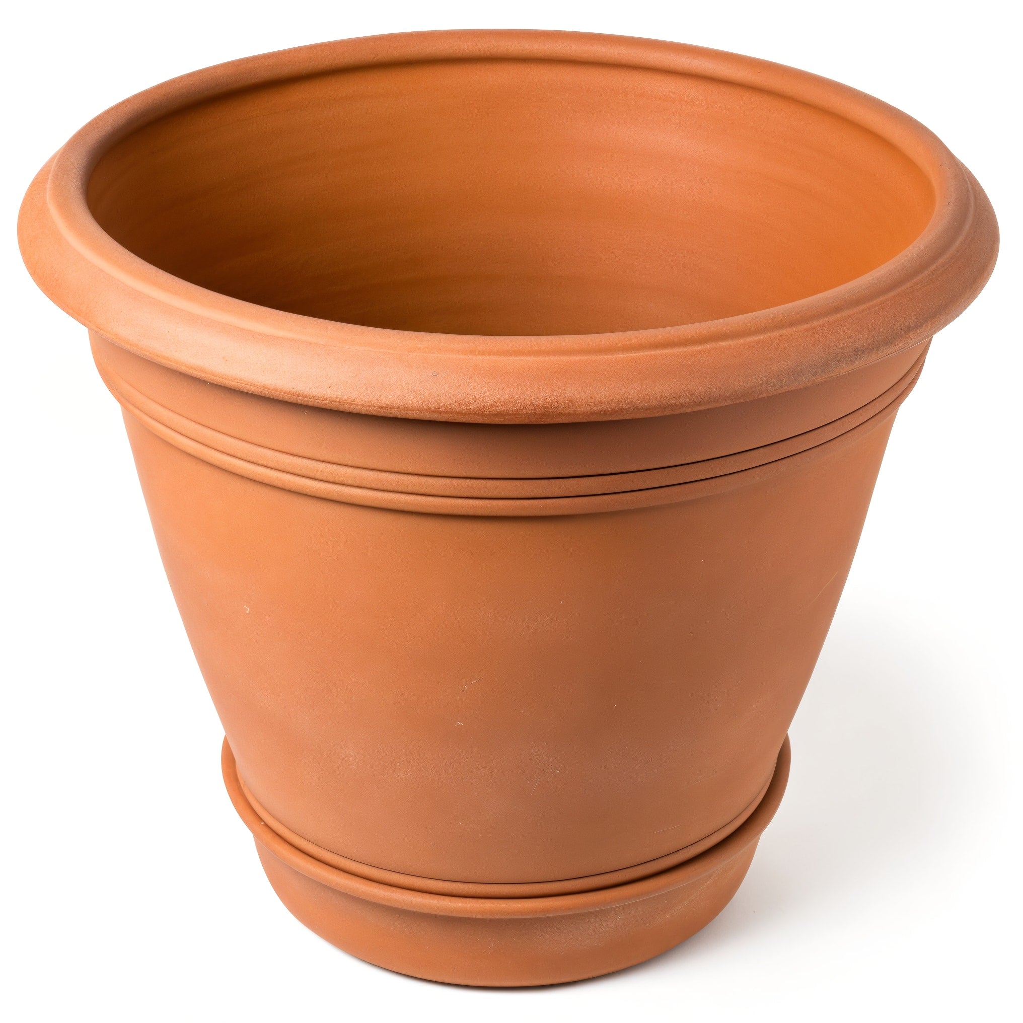 Vensioshop Italian Handcrafted Terracotta Planter — hero front view