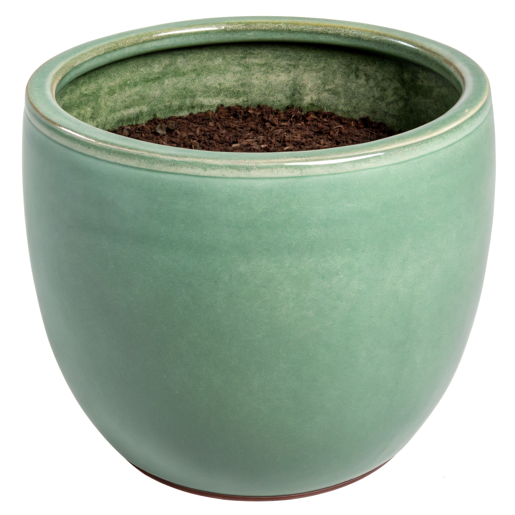 Vensioshop Sage Green Ceramic Planter — hero front view