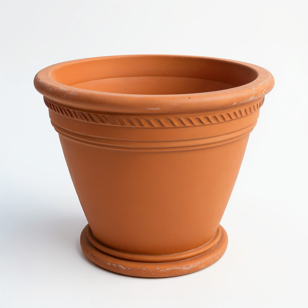 Vensioshop Rustic Italian-Style Terracotta Planter — side profile highlighting the silhouette