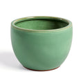 Vensioshop Sage Green Ceramic Planter — direct side profile view