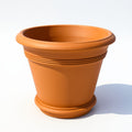 Vensioshop Italian-Style Terracotta Planter — side profile view