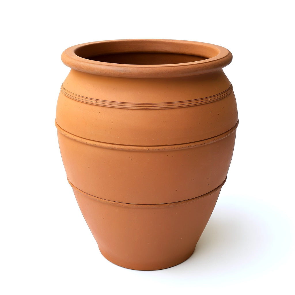 Vensioshop Rustic Large Terracotta Planter — side profile showing its silhouette