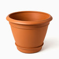 Vensioshop Italian-Style Terracotta Planter — side profile view